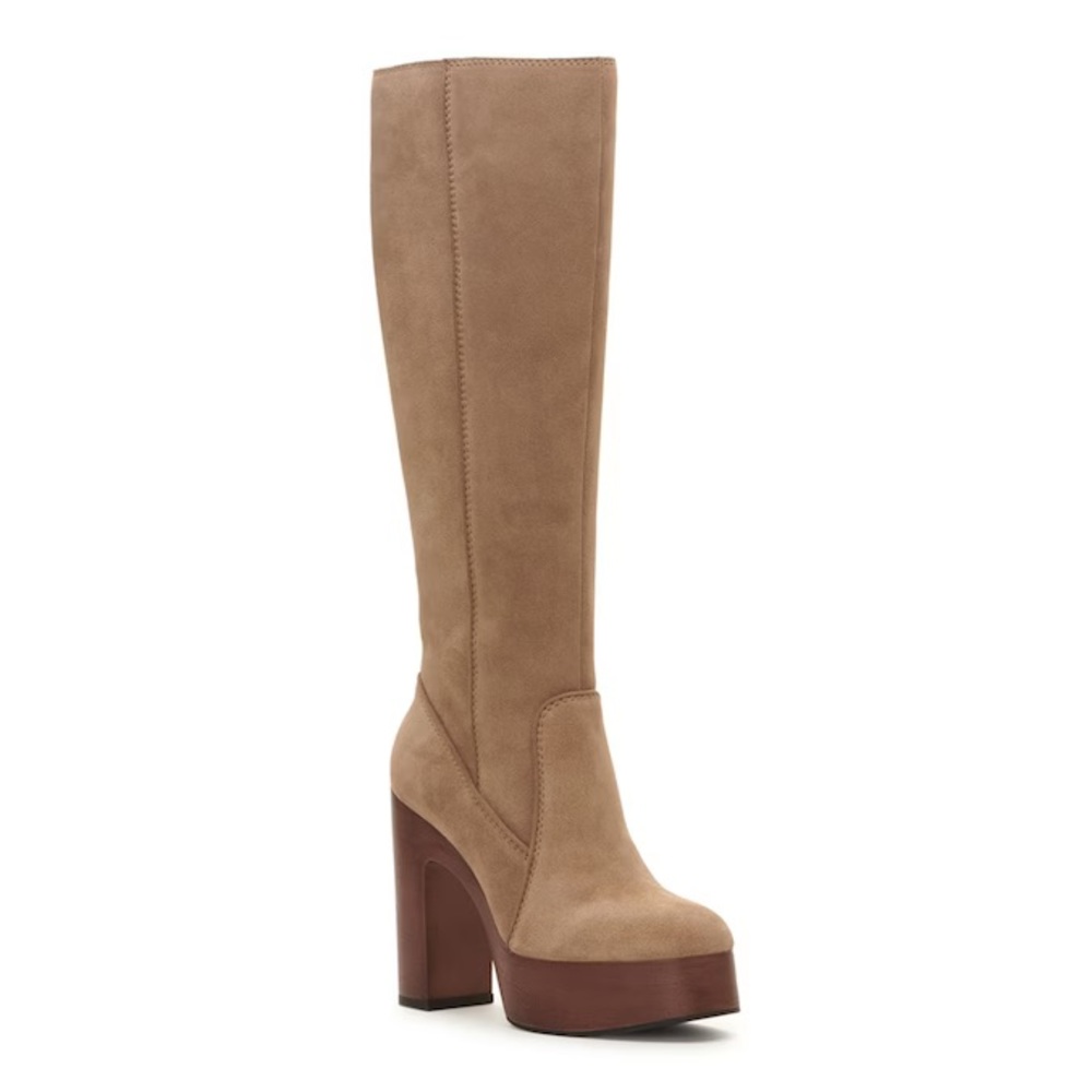 New! Vince Camuto Illishal Suede Knee High Platform Boots